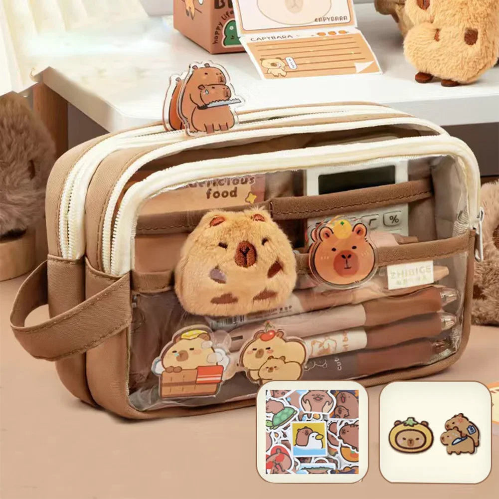 Aesthetic Capybara Pencil Bag