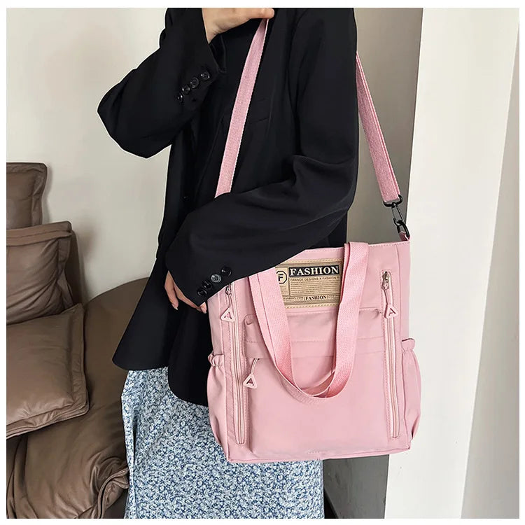 K-Style Multi-Pocket University Tote