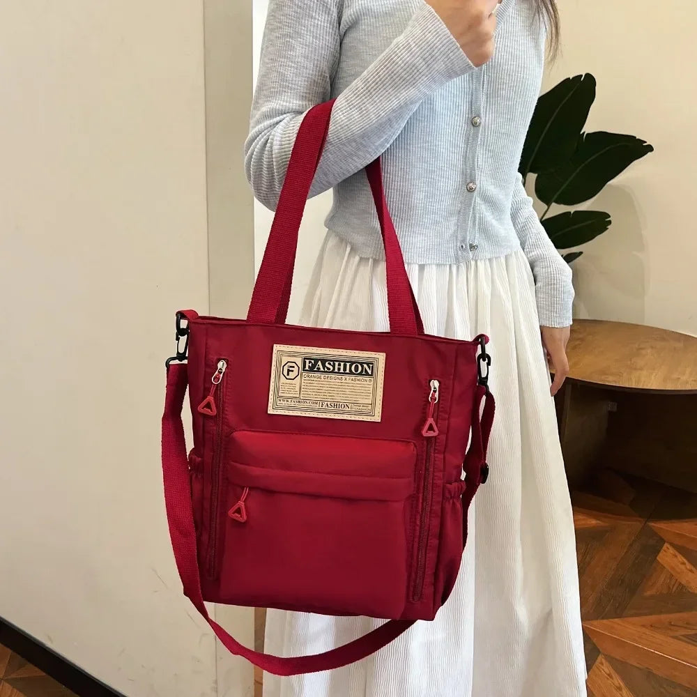 K-Style Multi-Pocket University Tote