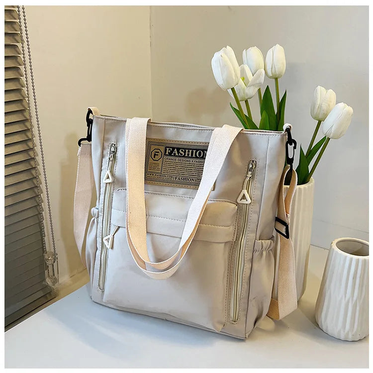 K-Style Multi-Pocket University Tote