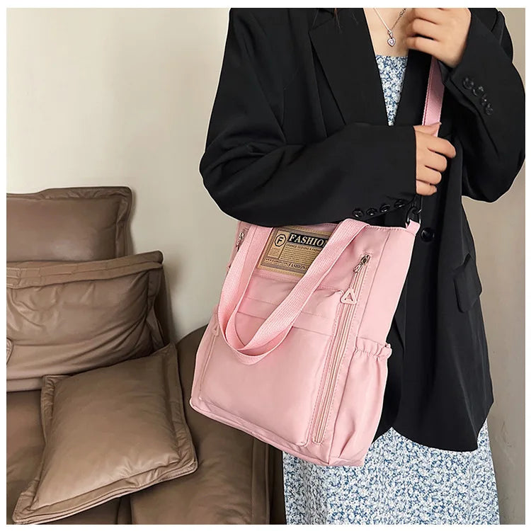 K-Style Multi-Pocket University Tote