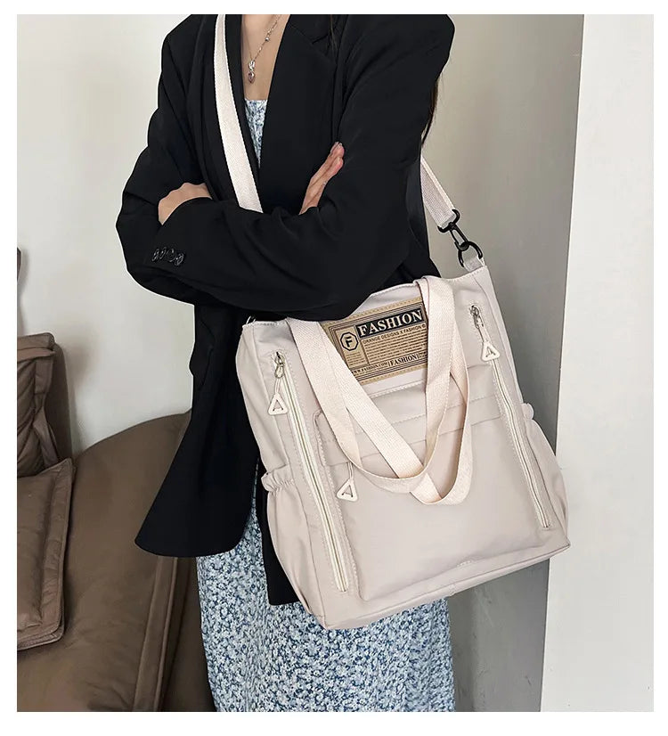 K-Style Multi-Pocket University Tote