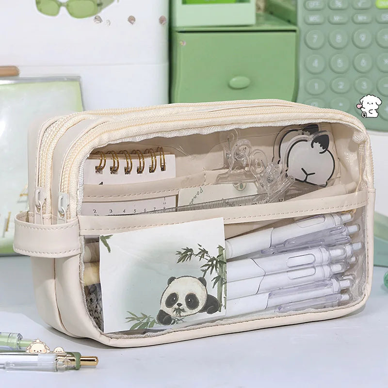 Transparent School Supplies Bag