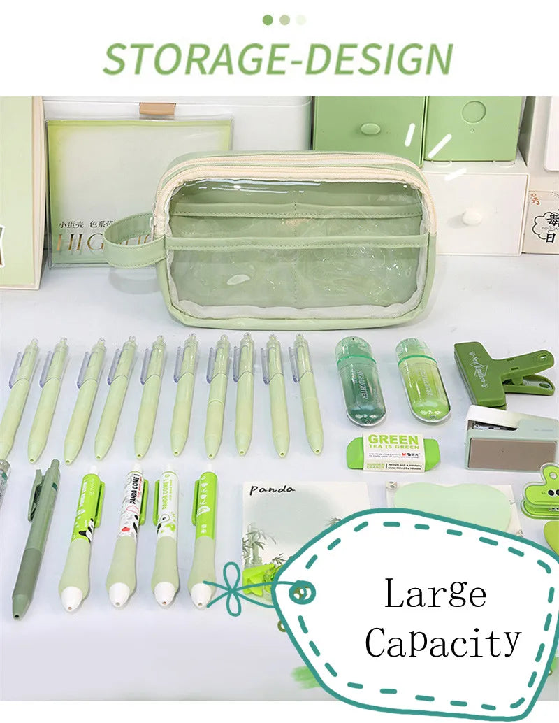Transparent School Supplies Bag