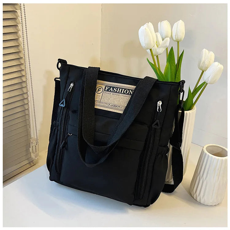 K-Style Multi-Pocket University Tote