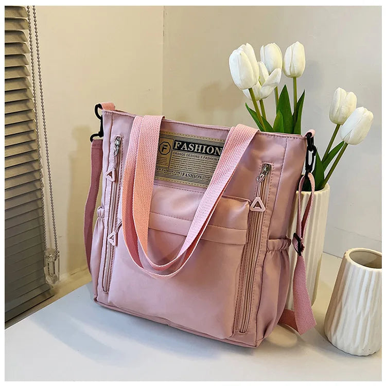 K-Style Multi-Pocket University Tote
