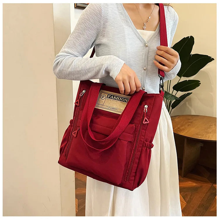 K-Style Multi-Pocket University Tote