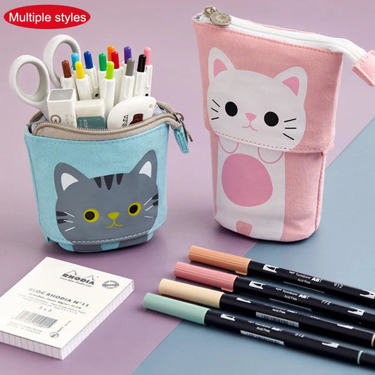 Cute Cat Pop-Up Pencil Case