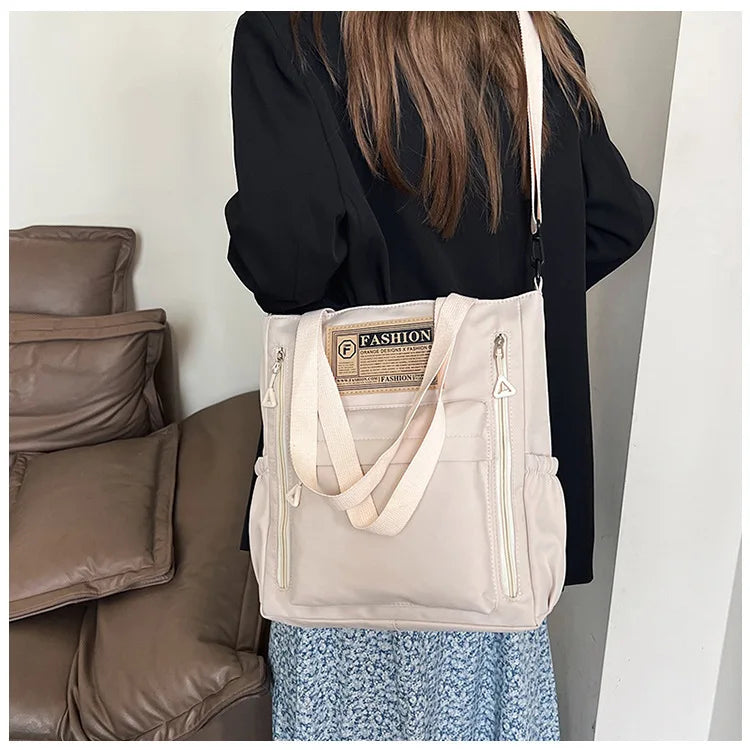 K-Style Multi-Pocket University Tote