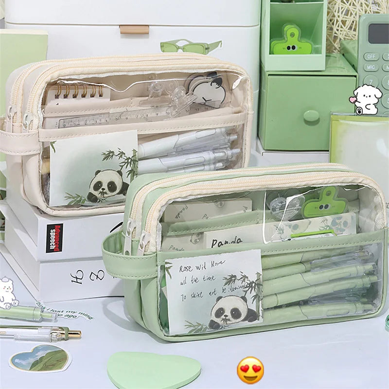 Transparent School Supplies Bag